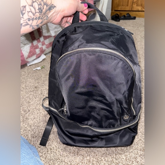black backpack lululemon ProWood Women's Everywhere  UFP Gear sweaty gear Unisex Lululemon Double-Zip Backpack 22L